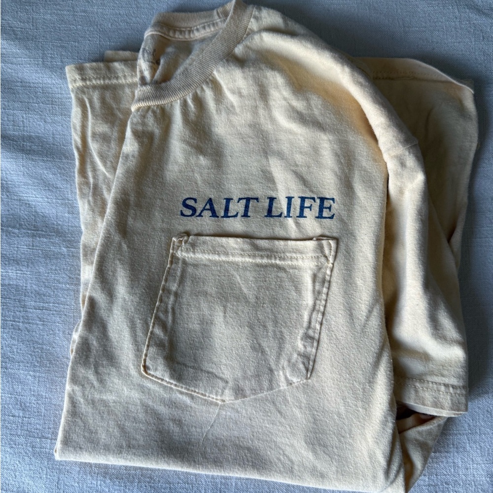 Salt Life Cream Short Sleeve Shirt